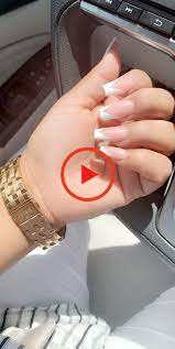 V Shape French White Tip Acrylic Nails French Tip Acrylic Nails French Acrylic Nails