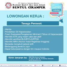 Dapatkan info lowongan kerja terbaru di emailmu. Rsia Sentul On Twitter Loker Rsiasentulcikampek Wecareyoumore Lowongankerja
