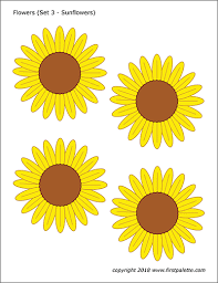 Flowers Free Printable Templates Coloring Pages Firstpalette Com Flower Templates Printable Flower Template Sunflower Printable