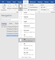 Click the layout tab at the top of the window. How To Change The Paper Size In Microsoft Word Proofed S Writing Tips