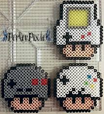 Champignon Mario Bros Modeles Hama Repasser Motifs Perles Hama Champignon Mario Art Perle