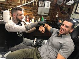 Located in the heart of boston's financial district, the boston barber exchange is the city's premier barber shop. Neighborhood Photo Milan Lucic Gets A Tattoo At Boston Barber Co Northendwaterfront Com