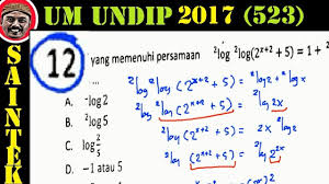 Ringkasan materi eksponen dan logaritma | sbmptn by admin posted on 14/12/2019 29/05/2020. Um Undip 2017 Saintek 532 Matematika Dasar Pembahasan No 12 Persamaan Logaritma By Insight Chamber