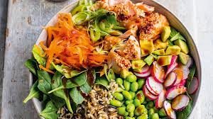 Substitute gravlax or even flaked canned salmon in this appetizer if you prefer salmon that has not been smoked. Salmon Salad Bowl Salad Recipes Sbs Food