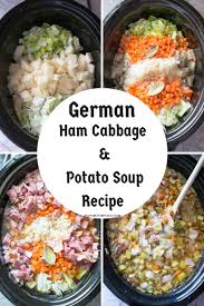 Crock Pot Ham Cabbage Potato Soup Recipe Ham And Cabbage Crockpot Ham Cabbage Soup Recipes