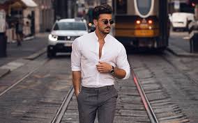For example, an evening celebration requires brighter shades in clothes and cosmetics. What To Wear With Grey Pants Outfit Ideas For Men
