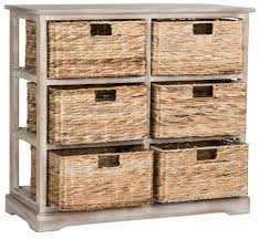 Amh5740e Chests Storage Furniture Furniture By Safavieh Wicker Baskets Storage Storage Baskets Basket Drawers