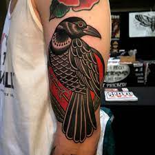 Maybe you would like to learn more about one of these? Crow Tattoo By Dave Wah At Stay Humble Tattoo Company In Baltimore Maryland The Best Tattoo Shop A Crow Tattoo Traditional Tattoo Crow Traditional Tattoo Raven