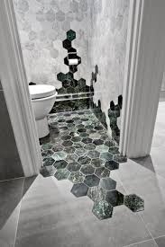 Gruner Marmor Trend Wohnen Badezimmer Fliesen Weiss Sechseckig Interiors Design Green Grune Fliesen Hexagon Fliesen Gruner Marmor