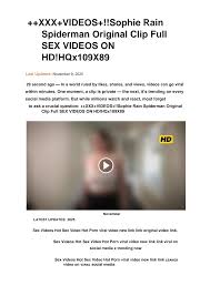 XXX+VIDEOS+!!Sophie Rain Spiderman Original Clip Full SEX VIDEOS ON HD !HQx109X89