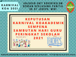 Liebe freunde des sk st. Keputusan Karnival Koakademik Sempena Sambutan Hari Guru Sk St Joseph 2021 Unit Kokurikulum Sk St Joseph Miri Flip Pdf Anyflip