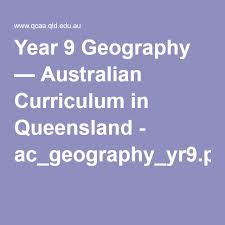 Year 9 Geography Australian Curriculum In Queensland Ac Geography Yr9 Pdf Australian Curriculum Geography Curriculum