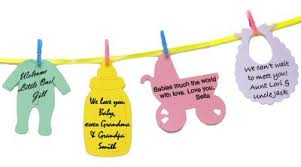 Words Of Love Baby Shower Clothesline Keepsake Set Of 24
