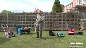 The very first grass seed spreader that we really want to introduce to you, especially those who have a large lawn, is the scotts turf builder edgeguard dlx. How To Scarify And Rake A Lawn For Moss And Thatch Lawnsmithtv
