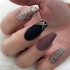 You can try the sparkly look if you love glittery nails or try a similar black and red mani with matte or glossy. 20 Black And White Acrylic Coffin Nails Ideas White Acrylic Nails Black Nail Designs Coffin Nails Designs