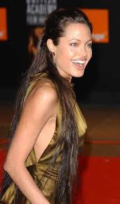 This Is Beautiful Hair Long Natural Color And Healthy Maybe Not So Long Prefect Olive Dress For Skin Type An Angelina Jolie Angelina Love Brad And Angelina