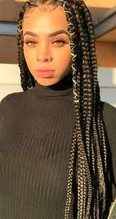 Pin On My Collections Box Braids Styling Braided Hairstyles Blonde Box Braids