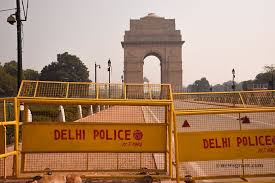 The delhi police chief sn shrivastava on tuesday (february 2, 2021) defended the heightened security measures at the national capital borders and said that they have strengthened barricades so that they cannot be broken again. Delhi Police Security Barricades On Rajpath Road As Viewed From India Gate India Police Rajpath Tourist Government India Gate Police Tourist