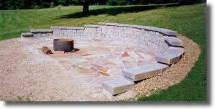 Small Retaining Wall Low Enough For Seating Around A Patio With More Grass And Landscaping Architectural Lan Backyard Layout Fire Pit Backyard Backyard Fire