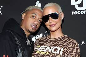 Amber rose and alexander edwards out for dinner in west hollywood 03/16/2021. Krudbonkf8a2 M