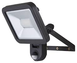 Projecteur Weyburn 20w Noir A Detection Brico Depot