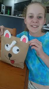 Party bags and hats I made for my daughters birthday party