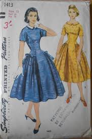 Simplicity 1413 Vintage Dress Patterns Vintage Dresses Vintage Sewing Patterns