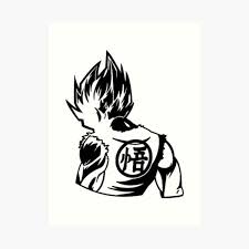 By the time he arrived on earth, the colors were fixed to what we know today, but it'd incredibly interesting to think about what it would've been like if they stuck with that look for vegeta. Vegeta Black And White Art Print By Onezandro Redbubble