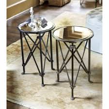 Olivia Mirrored Side Table Ballard Designs Mirrored Side Tables Side Table Accent Table