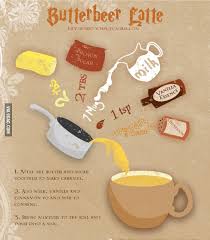 The first time my family saw the characters of harry potter enjoying this tasty drink we knew we had to have it. Harry Potter Make Your Own Butterbeer Latte