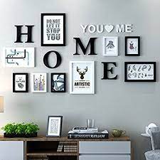 Wandbilder mit rahmen mit deinen designs, illustrationen oder fotos bedrucken lassen. Dekorrahmen Fotorahmen Sets Wohnzimmer Fotowand Mit Einer Uhr Rahmen Wand Kreative Kombination Sofa Hi Zimmerdekoration Wohnungsdekoration Wohnung Dekoration