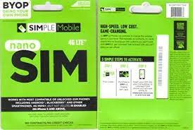 The phone you want to unlock … 4g Lte Simple Mobile Nano Sim Card Kit For T Mobile Iphone 5 Htc One M8 Nexus 6 Factory Original Simple Mobile Dual Sim 4g Lte