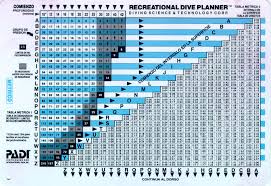 Large Padi Dive Table