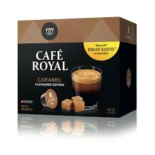 cafe capsule caramel cafe royal la boite de 12 capsules a prix carrefour capsule de cafe caramel capsule