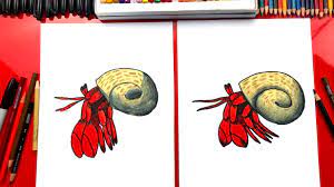Draw hermit crab in easy steps/ kids drawing/ learn drawing/ easy drawing/ drawing for kids/ step by step drawing/ child art/ kids art How To Draw A Hermit Crab Art For Kids Hub