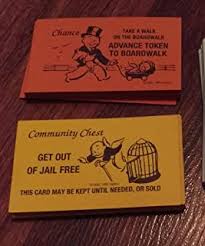A get out of jail free card is an element of the board game monopoly which has become a popular metaphor for something that will get one out of an undesired situation. Amazon Com Get Out Of Jail Free Card