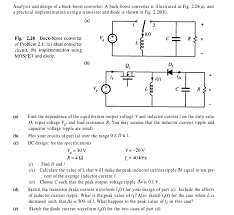 Solved Analysis And Design Of A Buck Boost Converter A B Chegg Com
