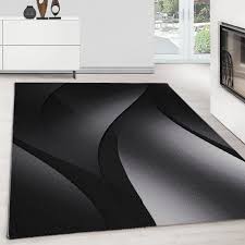 • 17 120 просмотров 7 лет назад. Designer Teppich Modern Kurzflor Abstrakt Wellen Muster Schwarz Grau Weiss Teppium Online Teppich Market