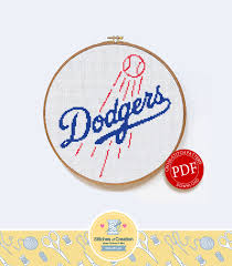 Customer favorites · silent auction · discounted price La Dodgers Digital Download By Stitches Of Creation On Zibbet