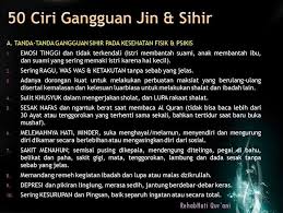 Kisah Nyata 50 Ciri Gangguan Jin Solusinya