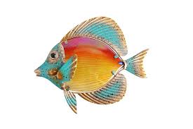 Beautifully hand painted, available in variety of sizes and styles. Liffy Metal Fish Wall Art Outdoor Decor Glass Garden Decorations For Bathroom Pool And Garden Buy Online In Botswana At Botswana Desertcart Com Productid 162297001