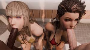 Lili and Azucena Ortiz blowing competition - Tekken - SFM Compile