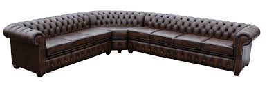 Great savings & free delivery / collection on many items. Large Chesterfield Corner Sofa Unit Cushioned 8 Seater With Arm Leather Sofas Traditional Sofas