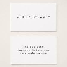Basic Business Card Zazzle Com Business Cards Simple Business Card Size Business Cards