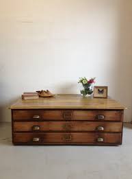 This is the perfect place to store seldom used items that are used in the living room, like bedding for a fold out couch, or photo albums. Architects Plan Chest Coffee Table Vintage Boathouse Chest Coffee Table Coffee Table Vintage Home Decor