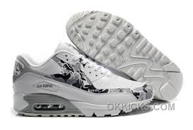 Nike Air Max 90 Hyperfuse Womens Shoes Grey Black White New Style Ei4atce