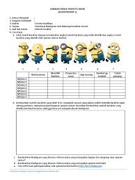 Berbagi ke twitter berbagi ke facebook bagikan ke pinterest. Lkpd Sistem Klasifikasi Membuat Kladogram Minion Pdf