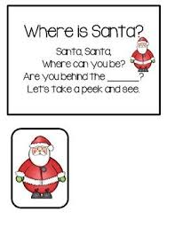 Hide And Seek Game Where Is Santa Christmas Learning Activities Preschool Christmas Games Preschool Christmas