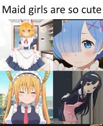 Anime, anime girls, digital art, artwork, 2d, portrait display. Maid Girls Are So Cute Ifunny Anime Funny Anime Anime Memes