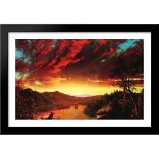 Twilight in the wilderness, 1860. Twilight In The Wilderness 40x26 Large Black Wood Framed Print Art By Frederic Edwin Church Walmart Com Walmart Com